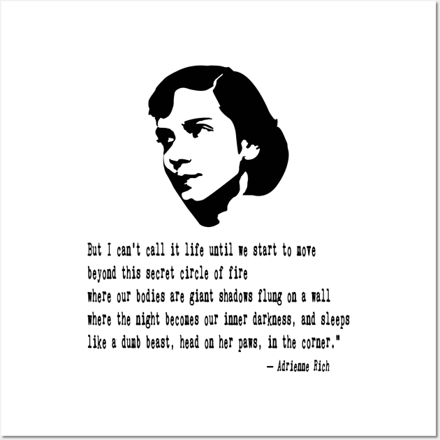 Adrienne Rich Quote Wall Art by PoetandChef